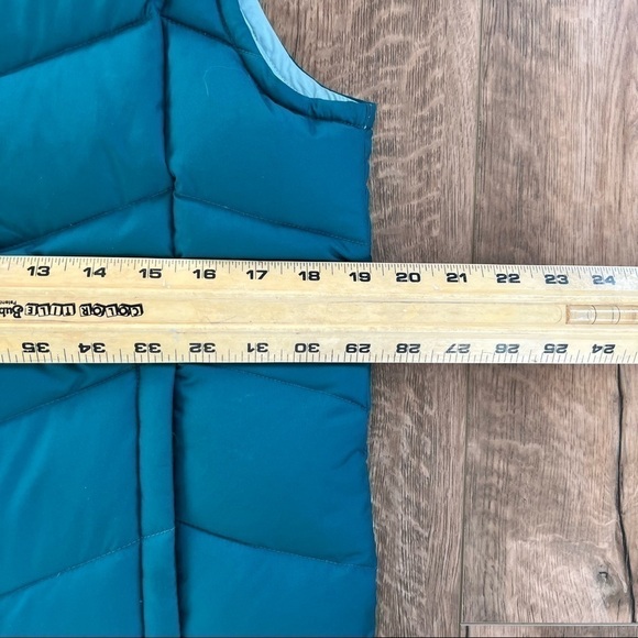 Vintage Columbia Blue Reversible Down Puffer Vest Size Small - Picture 8 of 8